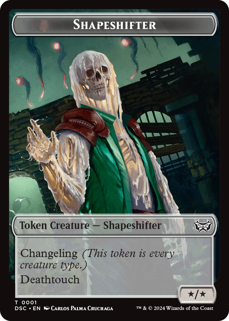 Shapeshifter // Insect (0022) Double-Sided Token [Duskmourn: House of Horror Commander Tokens] | Good Games North