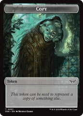 Shark // Copy Double-Sided Token [Duskmourn: House of Horror Commander Tokens] | Good Games North