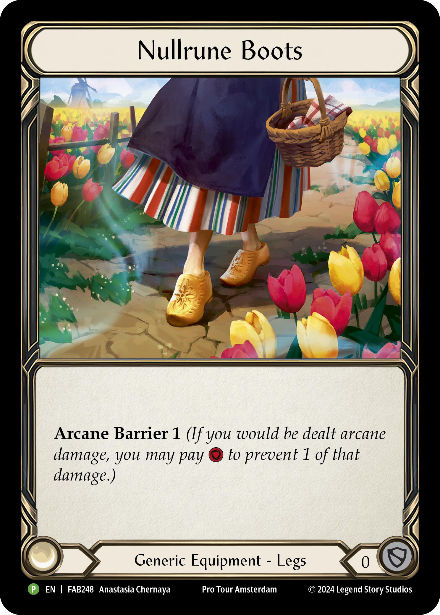 Nullrune Boots (Cold Foil) [FAB248] (Promo)  Rainbow Foil | Good Games North