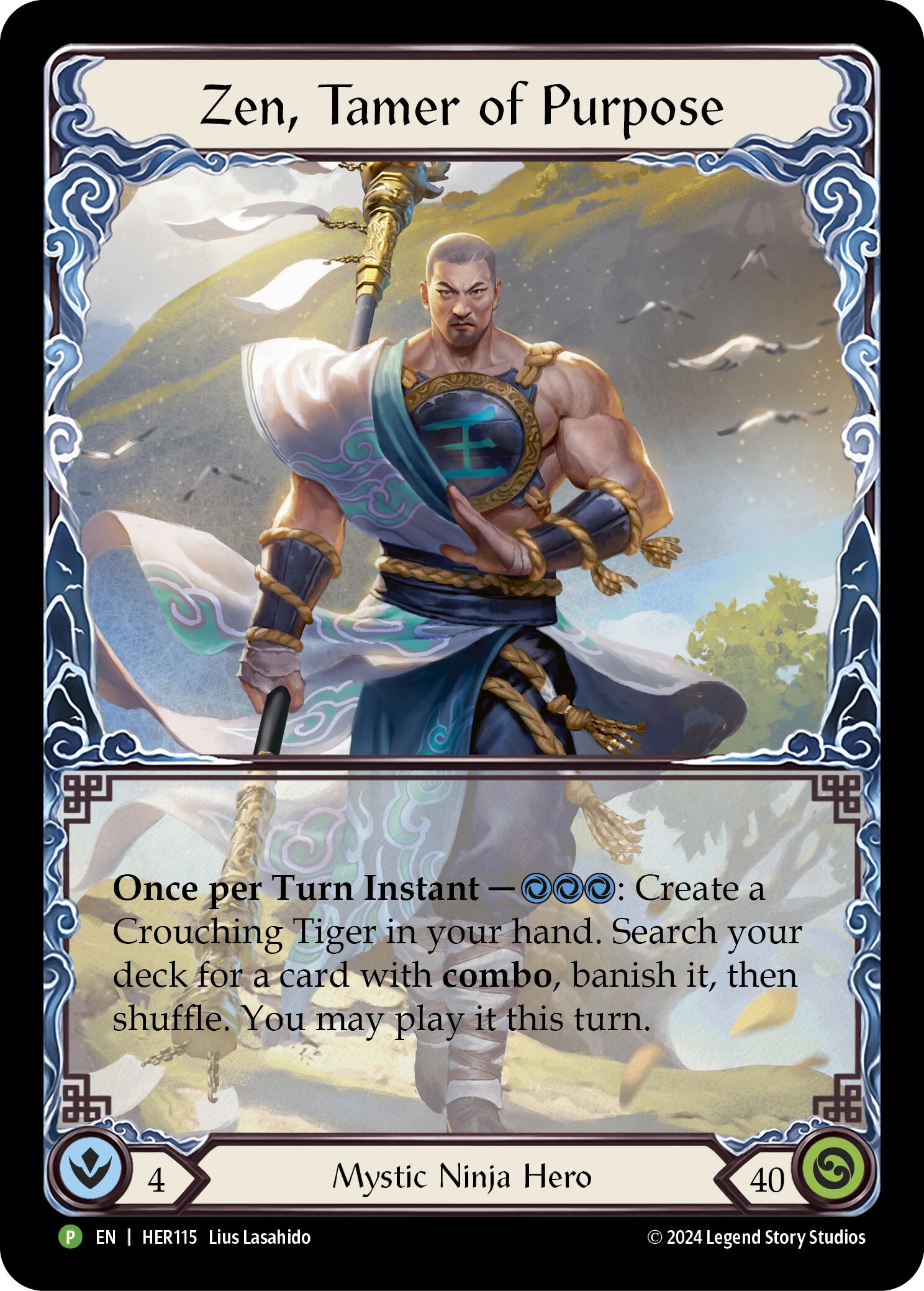 Zen, Tamer of Purpose (Cold Foil) [HER115] (Promo)  Rainbow Foil | Good Games North
