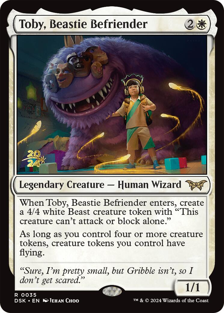 Toby, Beastie Befriender [Duskmourn: House of Horror Prerelease Promos] | Good Games North