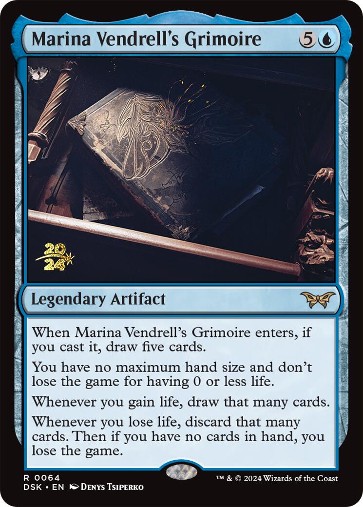 Marina Vendrell's Grimoire [Duskmourn: House of Horror Prerelease Promos] | Good Games North