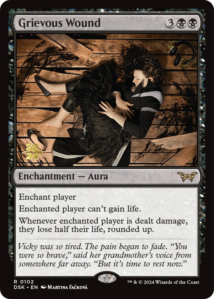 Grievous Wound [Duskmourn: House of Horror Prerelease Promos] | Good Games North