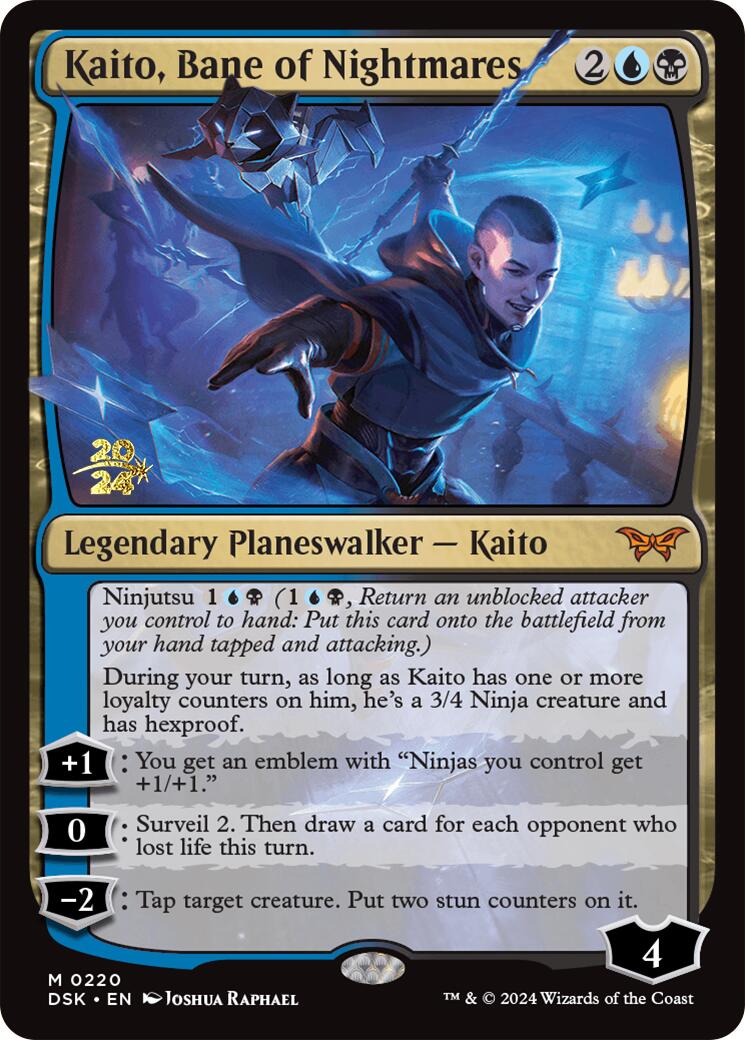 Kaito, Bane of Nightmares [Duskmourn: House of Horror Prerelease Promos] | Good Games North