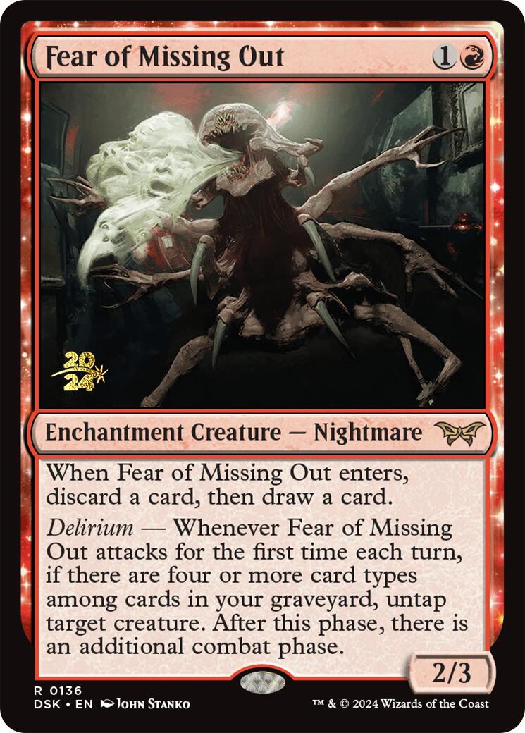 Fear of Missing Out [Duskmourn: House of Horror Prerelease Promos] | Good Games North