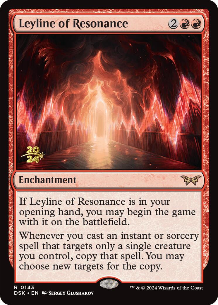Leyline of Resonance [Duskmourn: House of Horror Prerelease Promos] | Good Games North