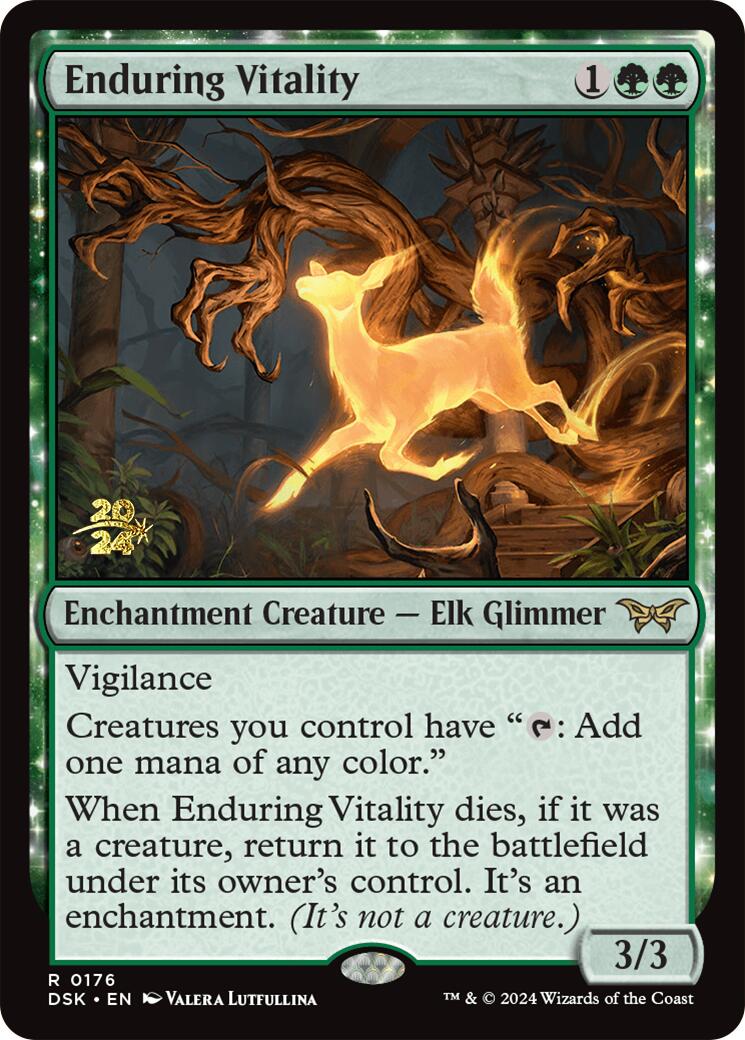 Enduring Vitality [Duskmourn: House of Horror Prerelease Promos] | Good Games North
