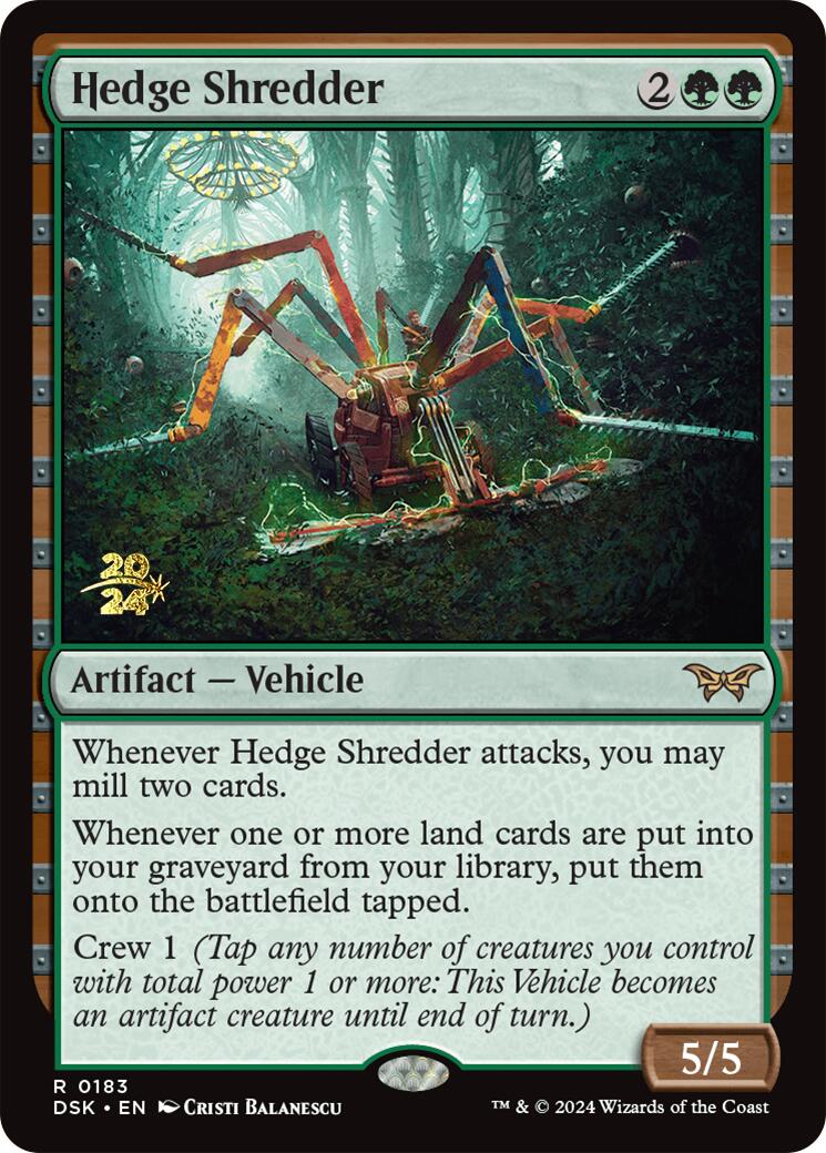 Hedge Shredder [Duskmourn: House of Horror Prerelease Promos] | Good Games North
