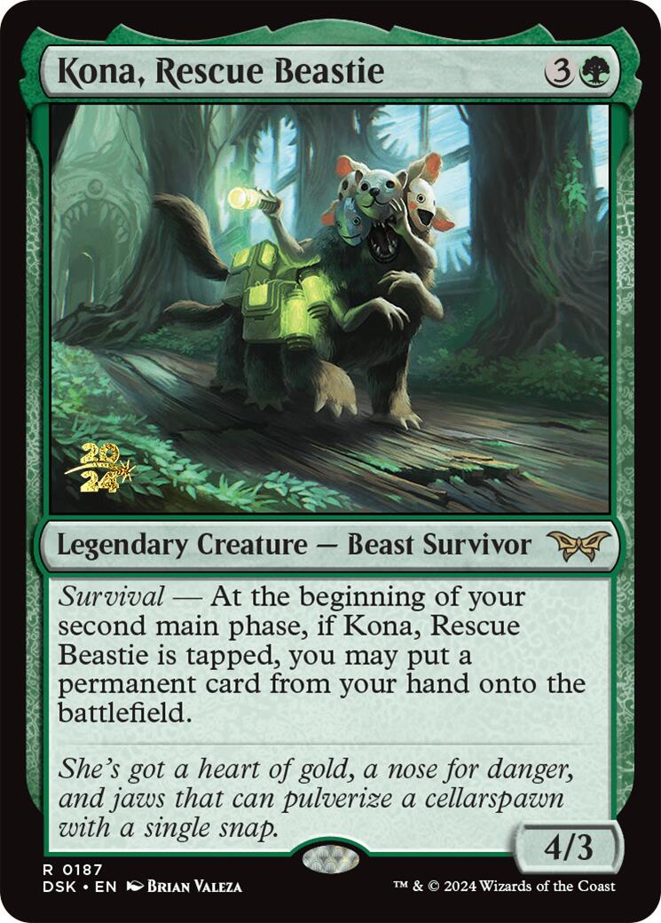 Kona, Rescue Beastie (0187) [Duskmourn: House of Horror Prerelease Promos] | Good Games North