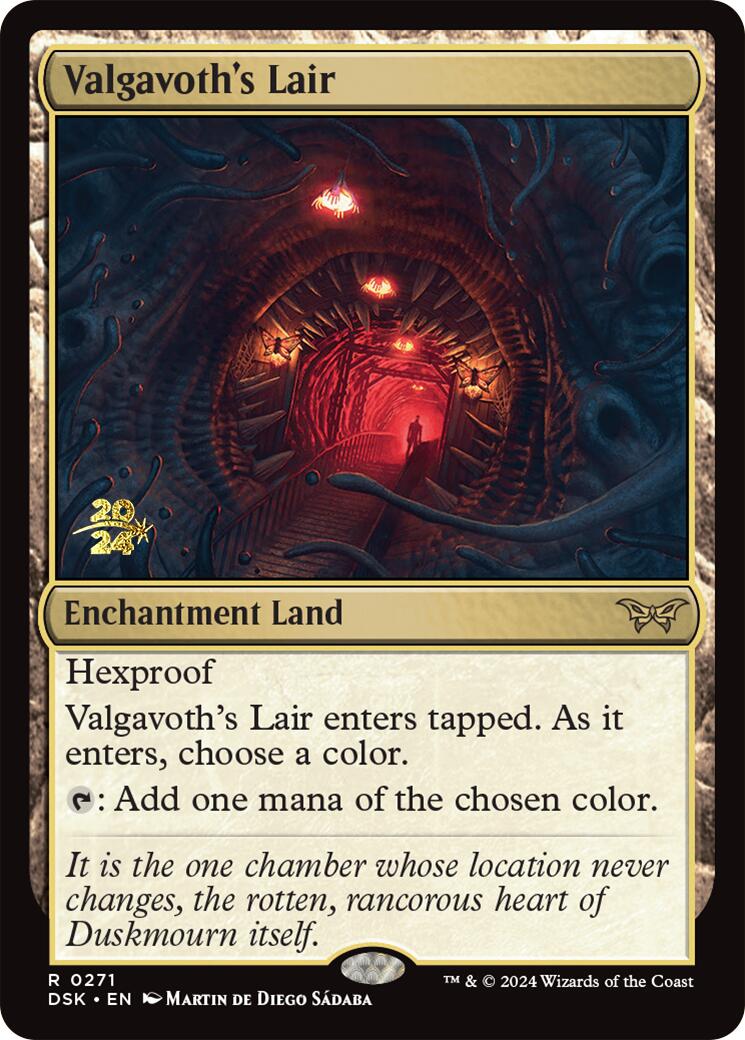 Valgavoth's Lair [Duskmourn: House of Horror Prerelease Promos] | Good Games North