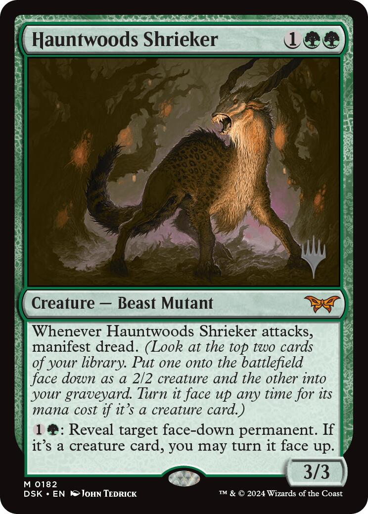Hauntwoods Shrieker (Promo Pack) [Duskmourn: House of Horror Promos] | Good Games North