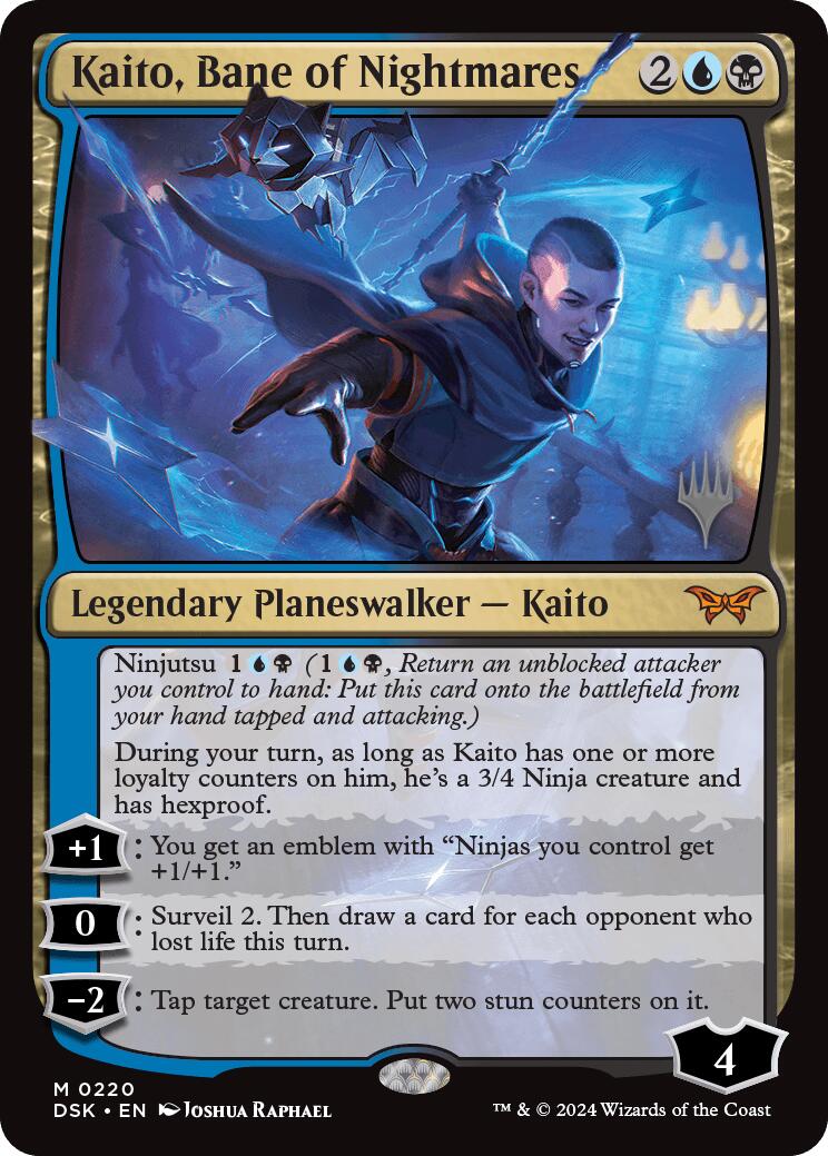 Kaito, Bane of Nightmares (Promo Pack) [Duskmourn: House of Horror Promos] | Good Games North