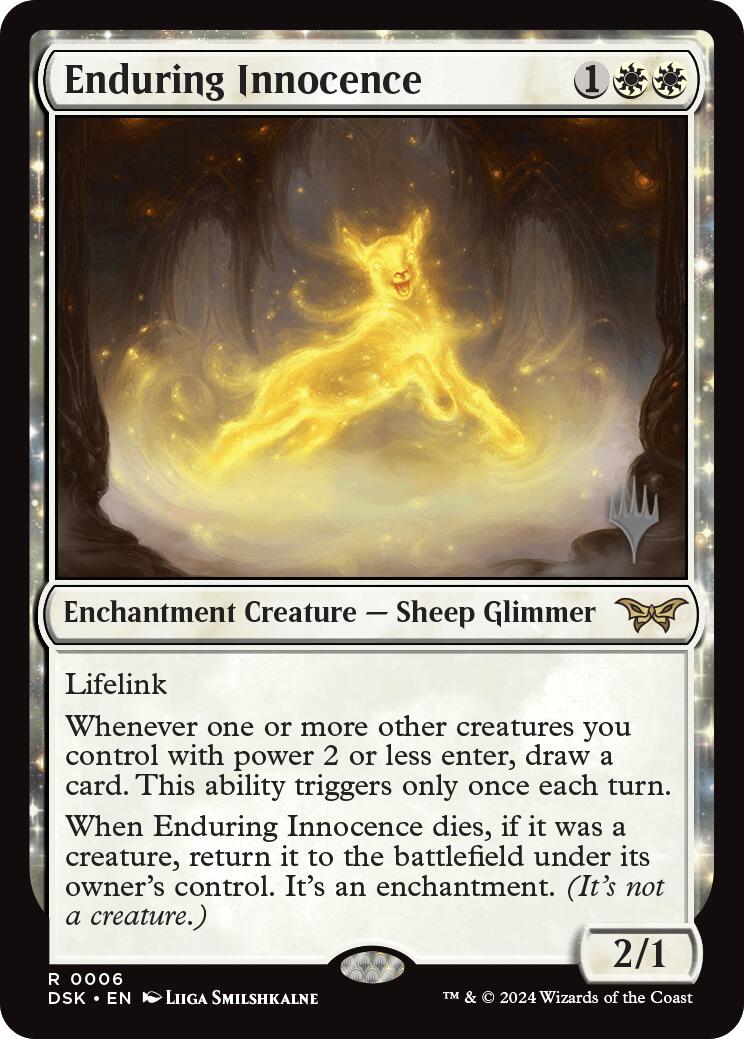 Enduring Innocence (Promo Pack) [Duskmourn: House of Horror Promos] | Good Games North