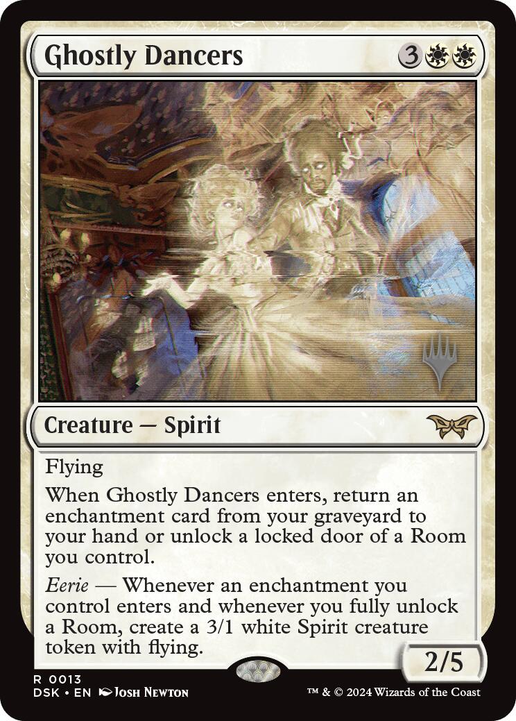 Ghostly Dancers (Promo Pack) [Duskmourn: House of Horror Promos] | Good Games North