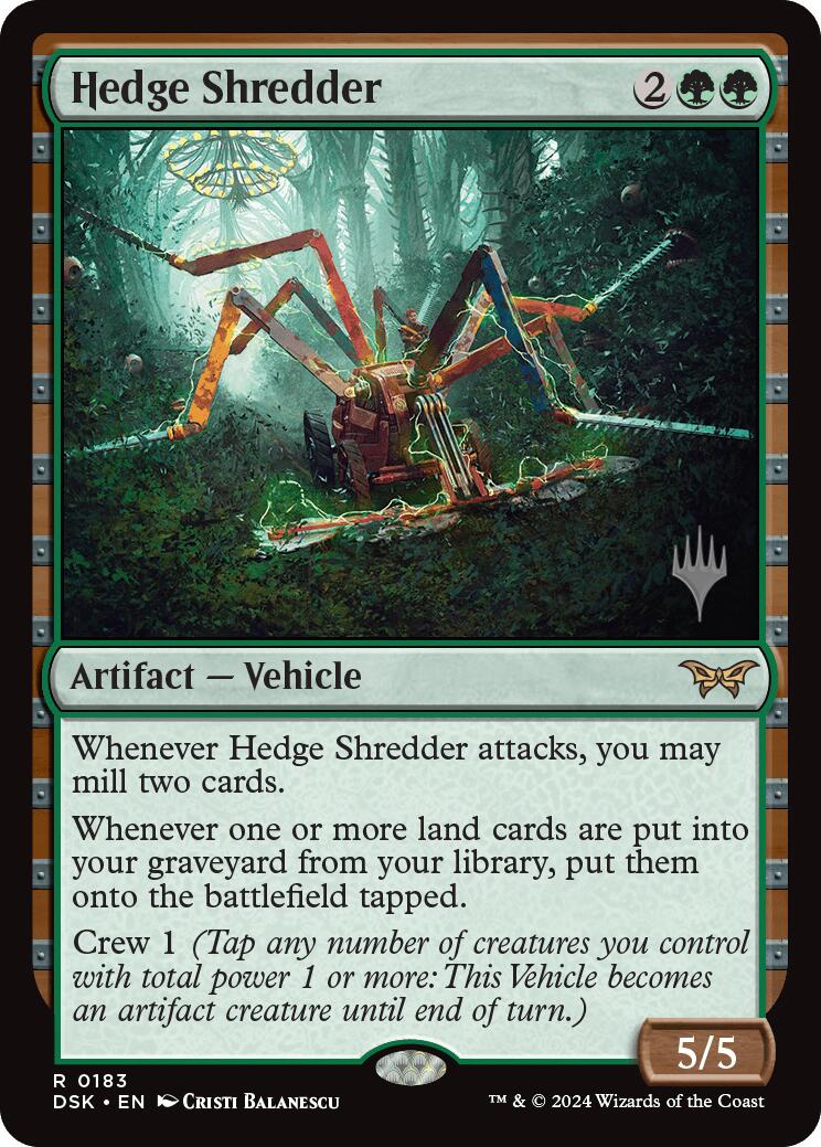 Hedge Shredder (Promo Pack) [Duskmourn: House of Horror Promos] | Good Games North