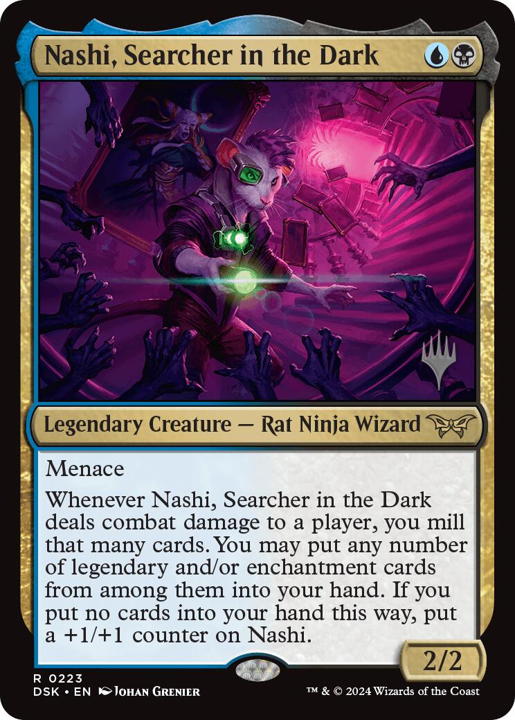 Nashi, Searcher in the Dark (Promo Pack) [Duskmourn: House of Horror Promos] | Good Games North