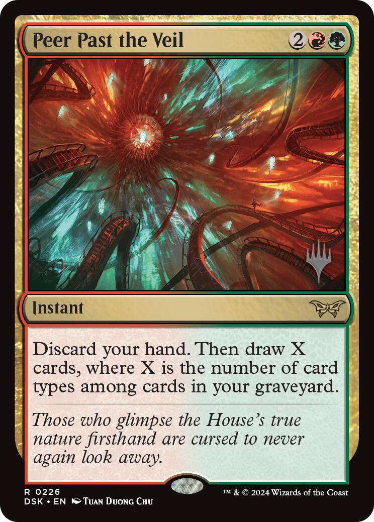 Peer Past the Veil (Promo Pack) [Duskmourn: House of Horror Promos] | Good Games North