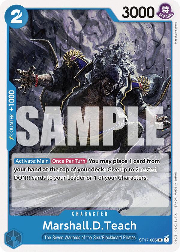 Marshall.D.Teach [Starter Deck: Blue Donquixote Doflamingo] | Good Games North