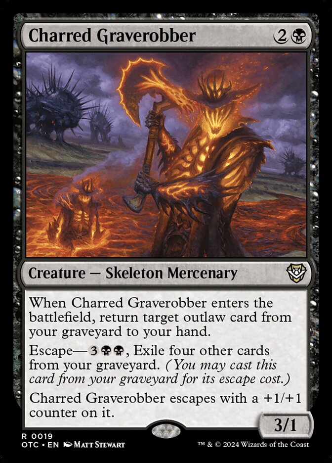 Charred Graverobber 19/342 (Commander: Outlaws of Thunder Junction)  | Good Games North