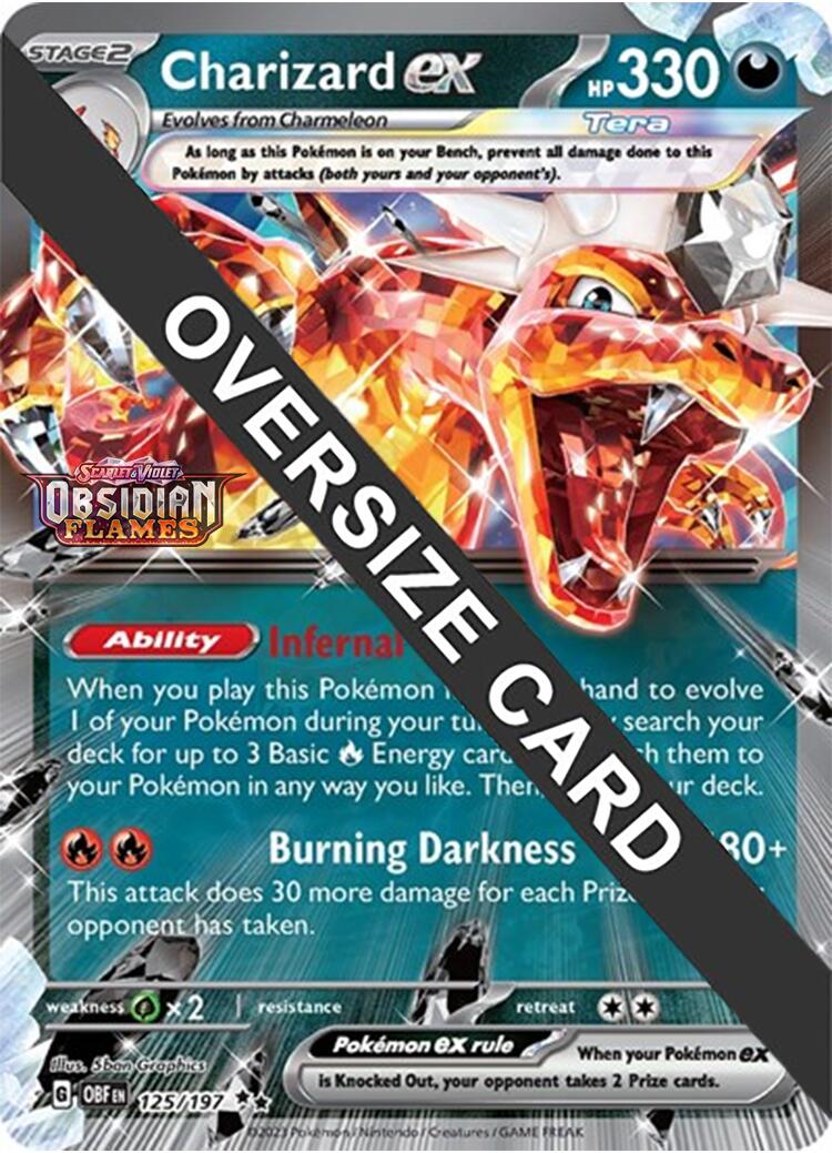 Charizard ex (125/197 - Jumbo Card) [Scarlet & Violet: Obsidian Flames] | Good Games North