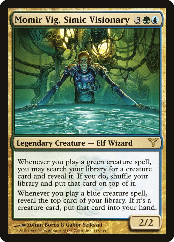 Momir Vig, Simic Visionary 118/180 (Dissension)  | Good Games North
