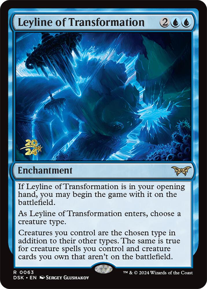 Leyline of Transformation [Duskmourn: House of Horror Prerelease Promos] | Good Games North