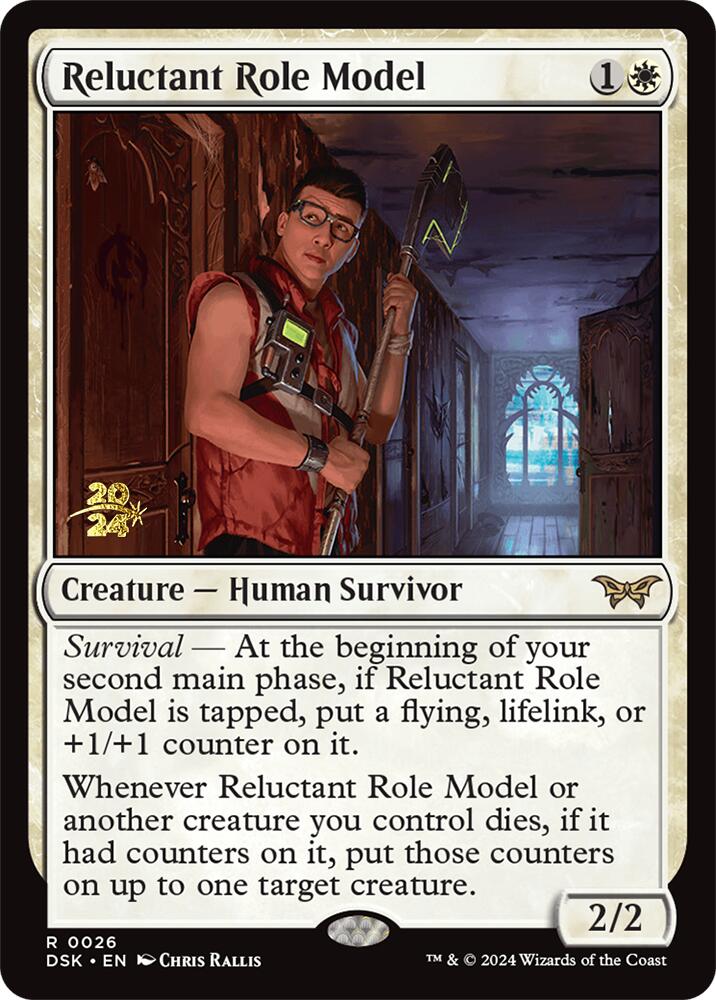 Reluctant Role Model (0026) [Duskmourn: House of Horror Prerelease Promos] | Good Games North