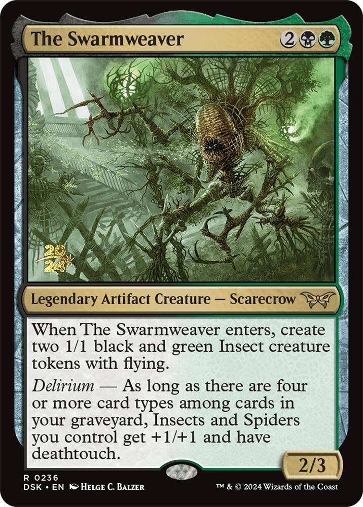 The Swarmweaver (0236) [Duskmourn: House of Horror Prerelease Promos] | Good Games North