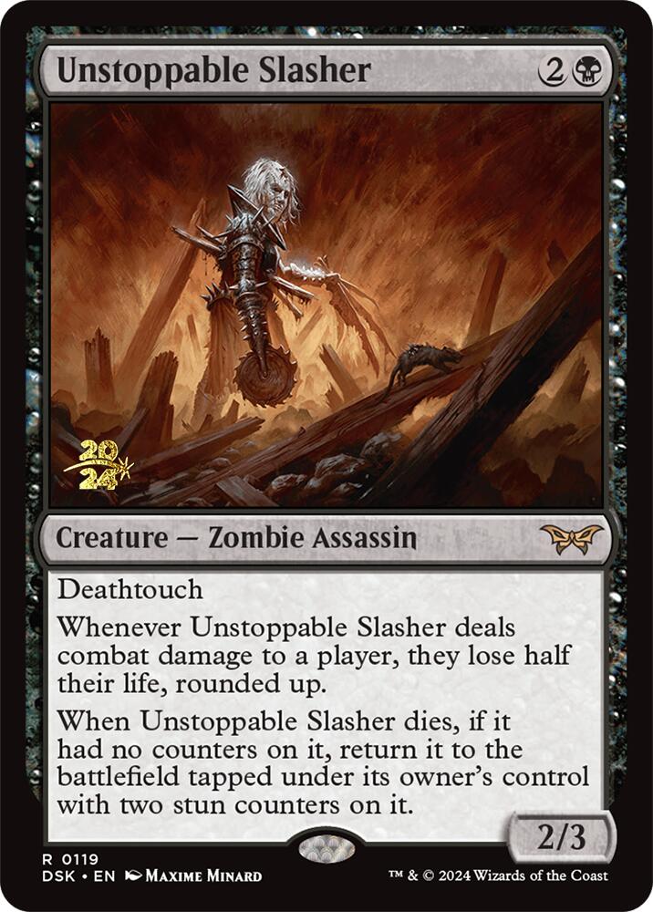 Unstoppable Slasher (0119) [Duskmourn: House of Horror Prerelease Promos] | Good Games North