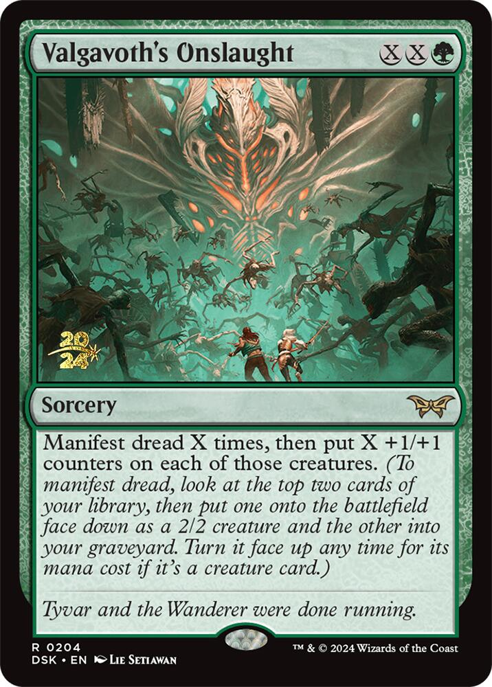 Valgavoth's Onslaught [Duskmourn: House of Horror Prerelease Promos] | Good Games North