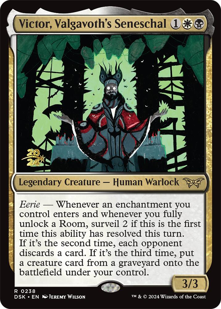 Victor, Valgavoth's Seneschal [Duskmourn: House of Horror Prerelease Promos] | Good Games North