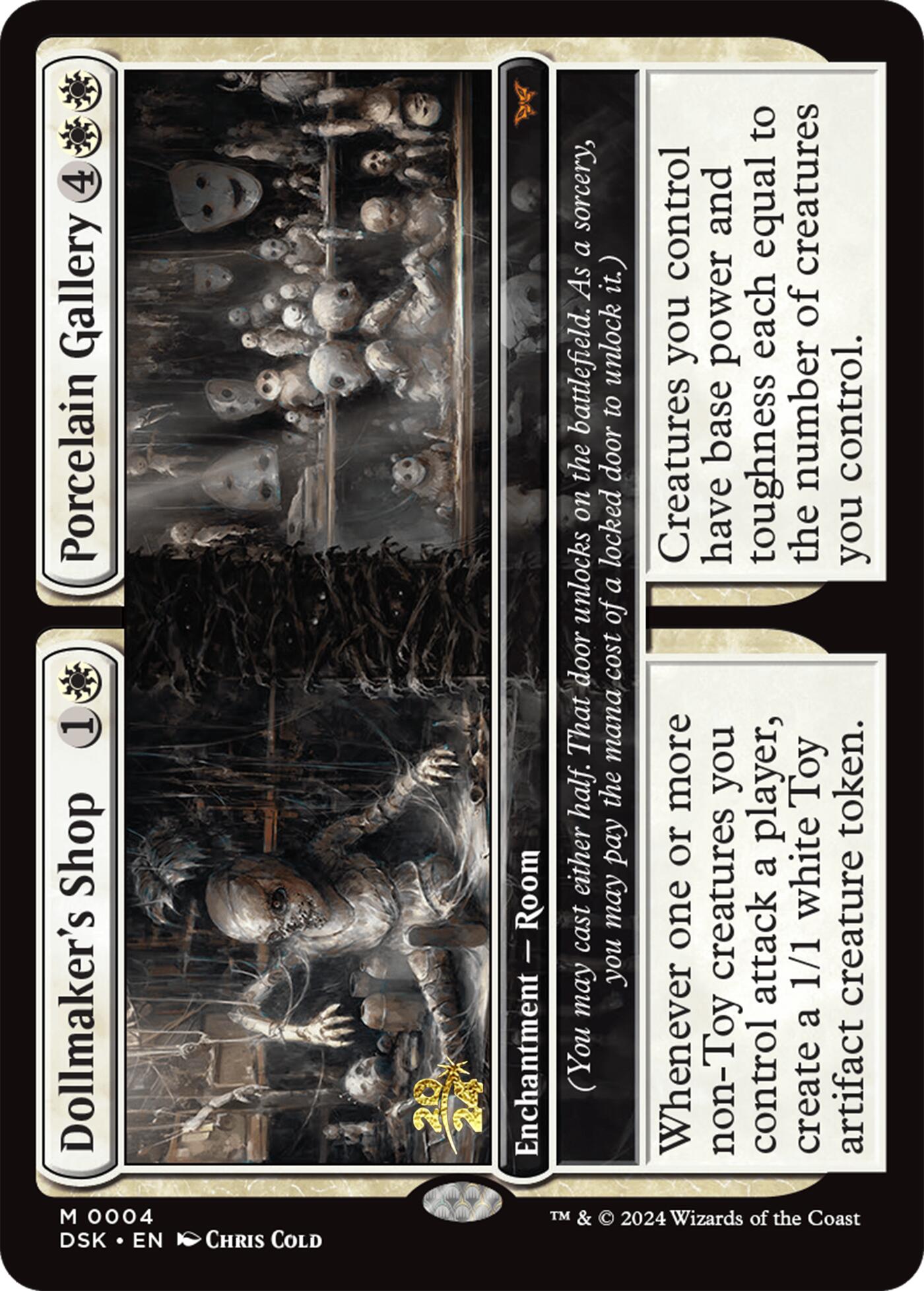 Dollmaker's Shop // Porcelain Gallery [Duskmourn: House of Horror Prerelease Promos] | Good Games North
