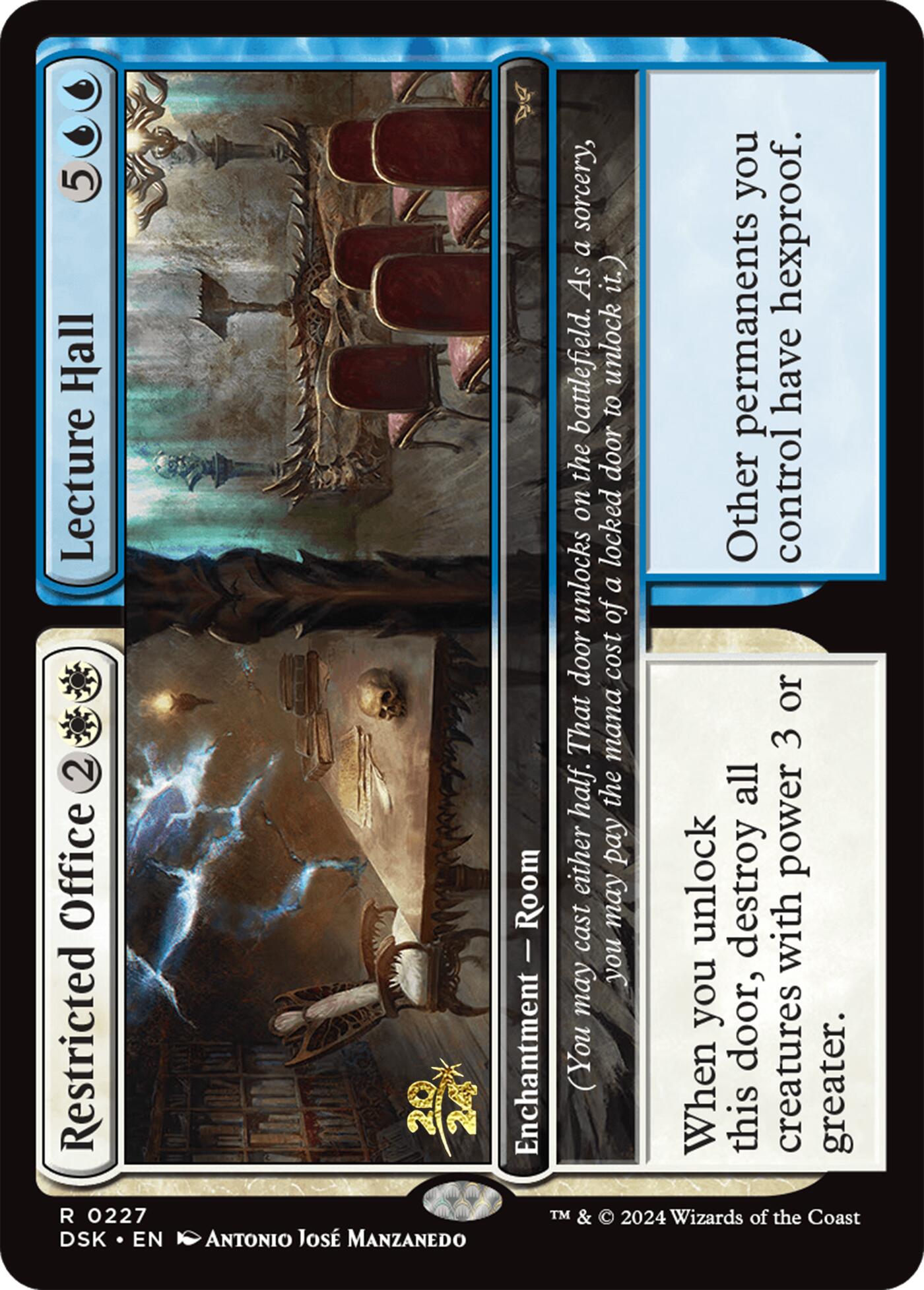Restricted Office // Lecture Hall [Duskmourn: House of Horror Prerelease Promos] | Good Games North