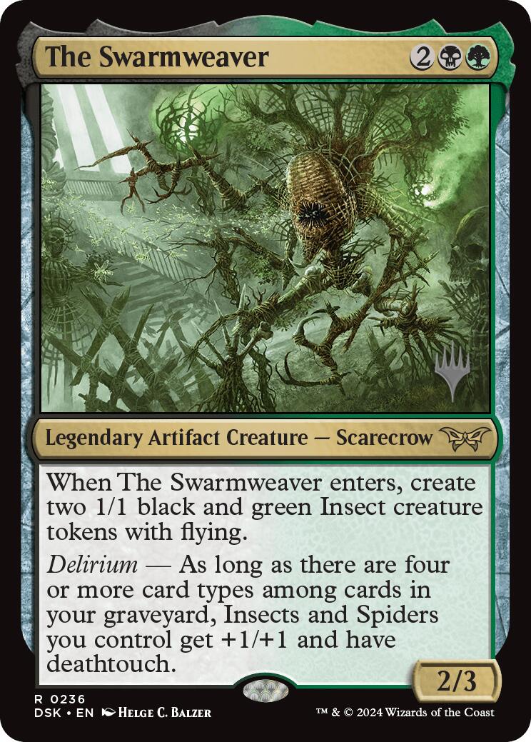 The Swarmweaver (0236) (Promo Pack) [Duskmourn: House of Horror Promos] | Good Games North