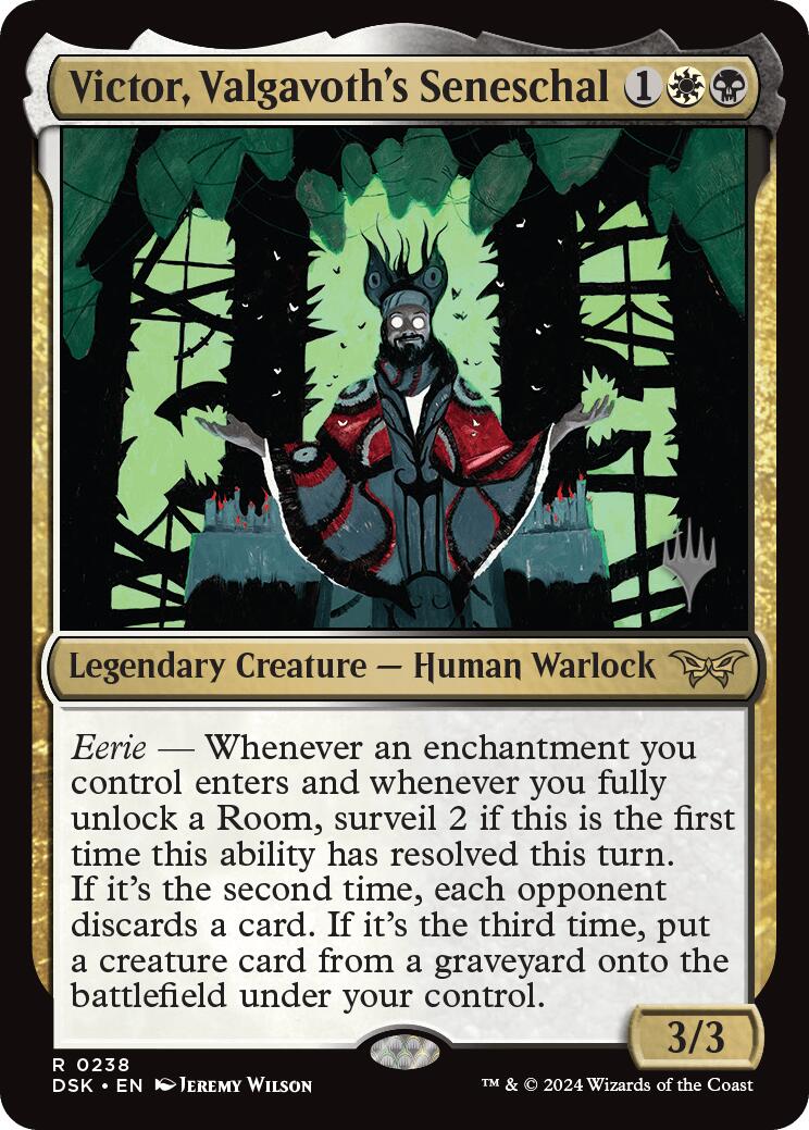 Victor, Valgavoth's Seneschal (Promo Pack) [Duskmourn: House of Horror Promos] | Good Games North