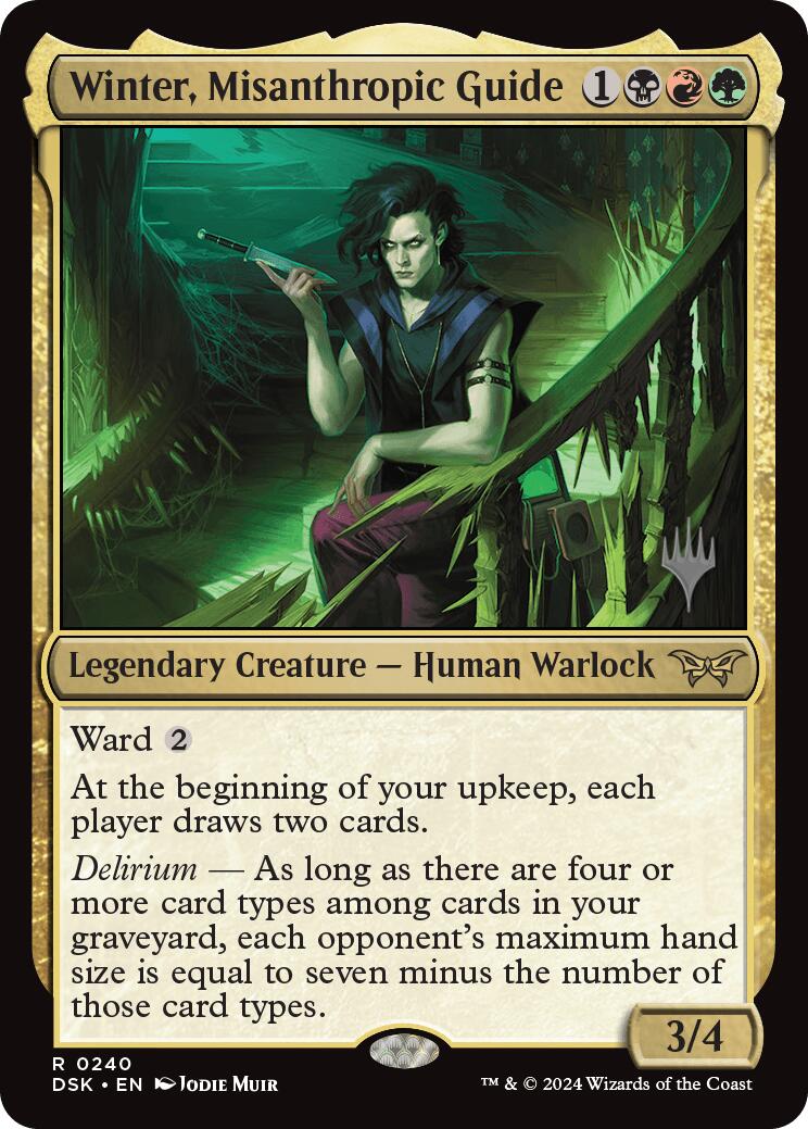 Winter, Misanthropic Guide (Promo Pack) [Duskmourn: House of Horror Promos] | Good Games North
