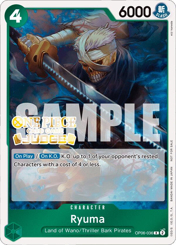 Ryuma (Judge Pack Vol. 4) [One Piece Promotion Cards] | Good Games North