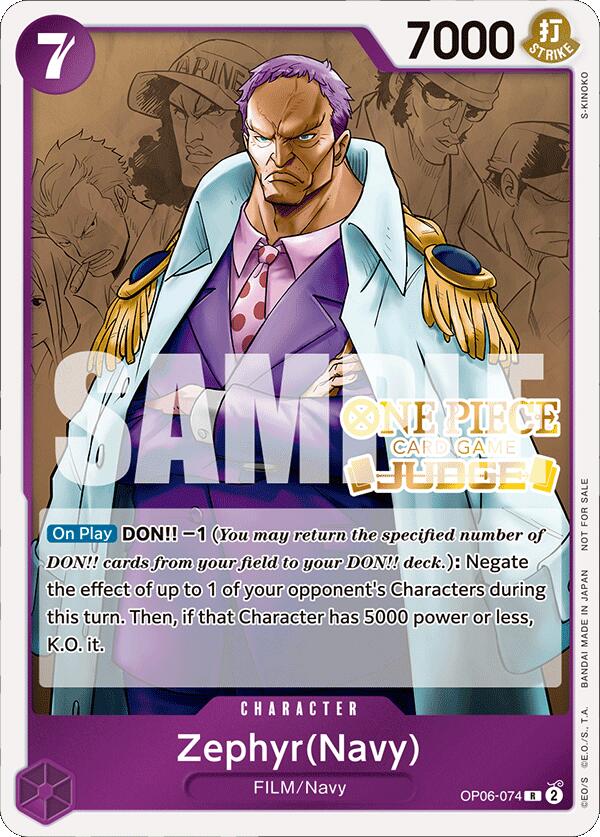 Zephyr (Navy) (Judge Pack Vol. 4) [One Piece Promotion Cards] | Good Games North