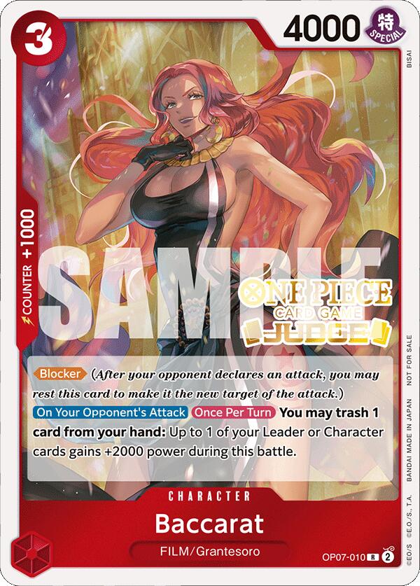 Baccarat (Judge Pack Vol. 4) [One Piece Promotion Cards] | Good Games North