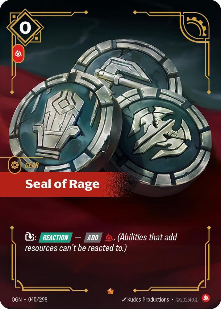 Seal of Rage (Origins)  - Foil | Good Games North