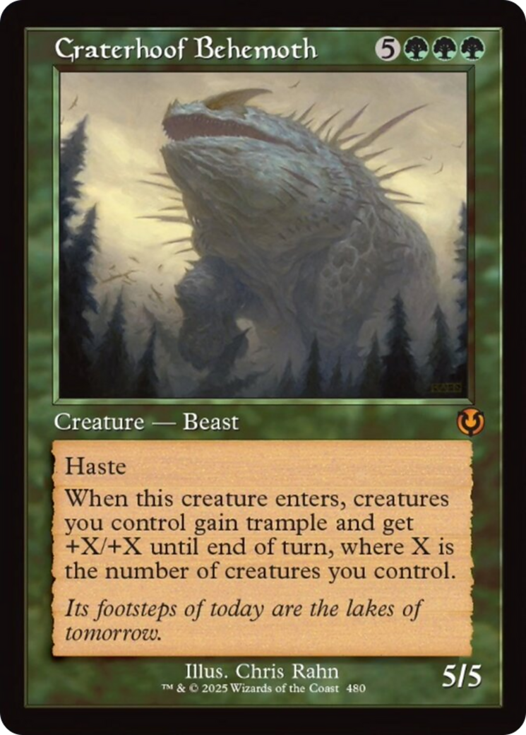 Craterhoof Behemoth (Retro Frame) [Innistrad Remastered] | Good Games North