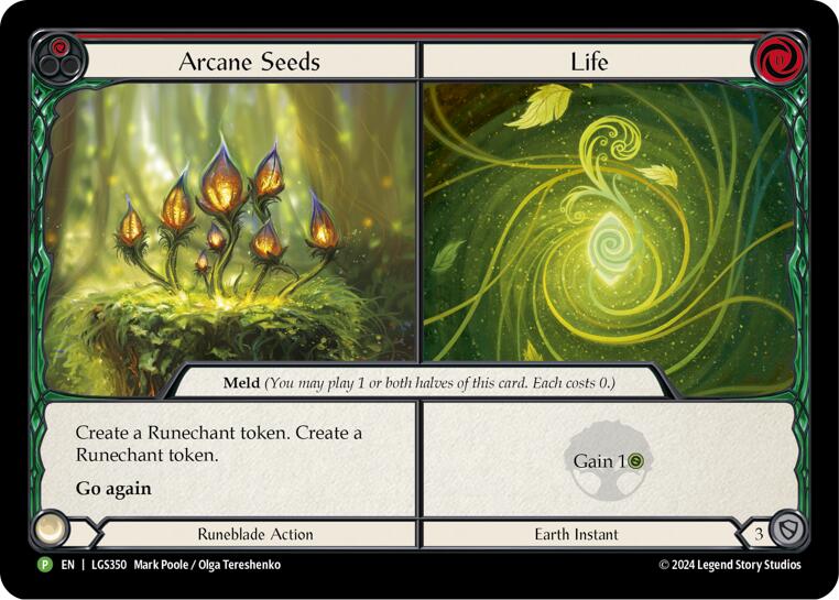 Arcane Seeds // Life [LGS350] (Promo)  Cold Foil | Good Games North