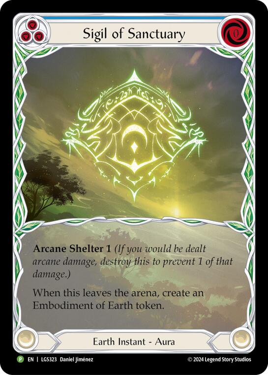 Sigil of Sanctuary (Extended Art) [LGS323] (Promo)  Rainbow Foil | Good Games North