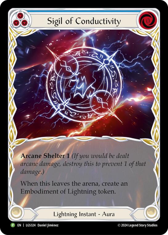 Sigil of Conductivity (Extended Art) [LGS324] (Promo)  Rainbow Foil | Good Games North