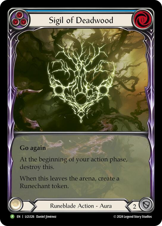 Sigil of Deadwood (Extended Art) [LGS326] (Promo)  Rainbow Foil | Good Games North
