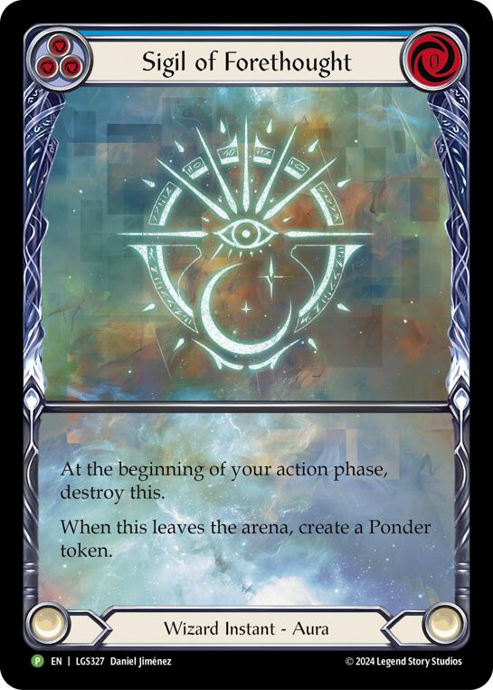 Sigil of Forethought (Extended Art) [LGS327] (Promo)  Rainbow Foil | Good Games North