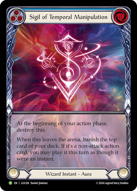 Sigil of Temporal Manipulation (Extended Art) [LGS328] (Promo)  Rainbow Foil | Good Games North