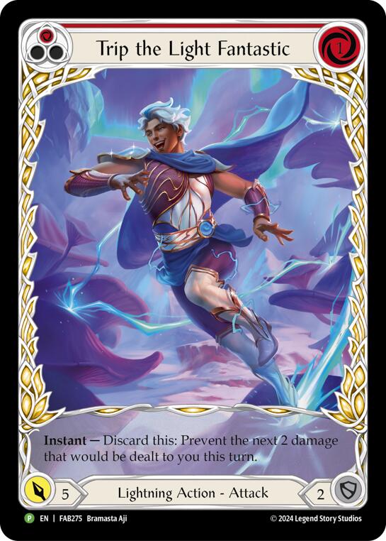 Trip the Light Fantastic (Red) (Extended Art) [FAB275] (Promo)  Rainbow Foil | Good Games North