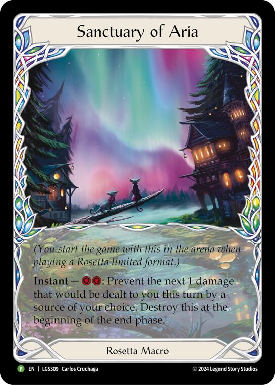 Sanctuary of Aria (Extended Art) [LGS309] (Promo)  Cold Foil | Good Games North