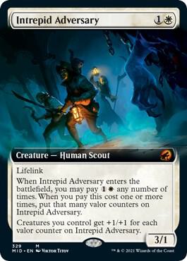 Intrepid Adversary Extended Art (Innistrad: Midnight Hunt)  - Foil | Good Games North